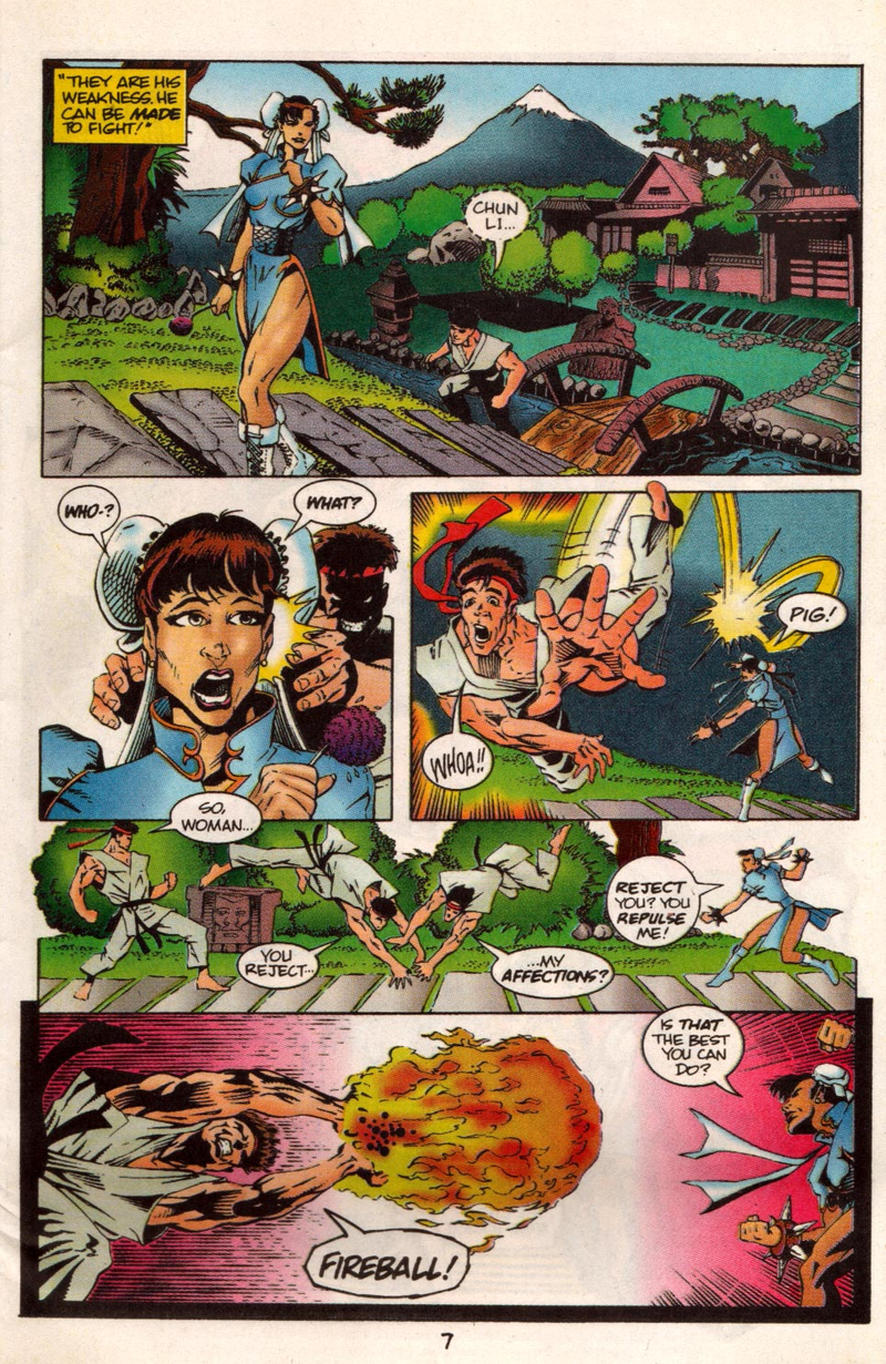 Illustration for article titled Let's Share The Horror of a Bizarre 1993 Street Fighter II Comic